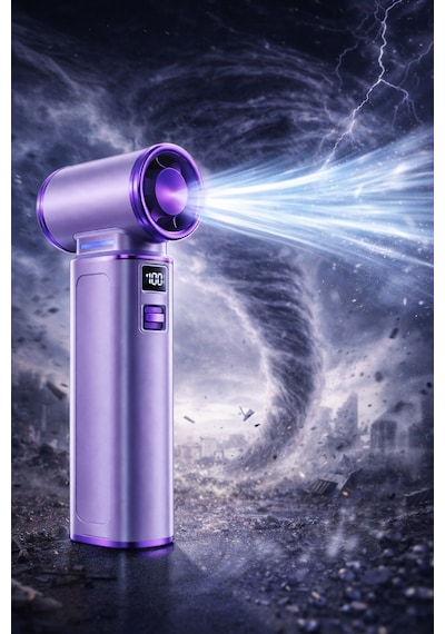 Mioji AD72 Pro 8000MAH 150000RPM Taşınabilir Güçlü Hava Üfleme Cihazı - Mor