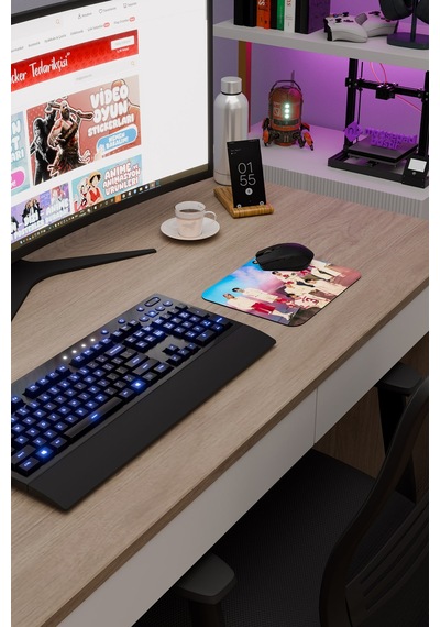 Stray Kids V3 22x18 Gaming Kauçuk Kaymaz Taban Mouse Pad Fare Altlığı