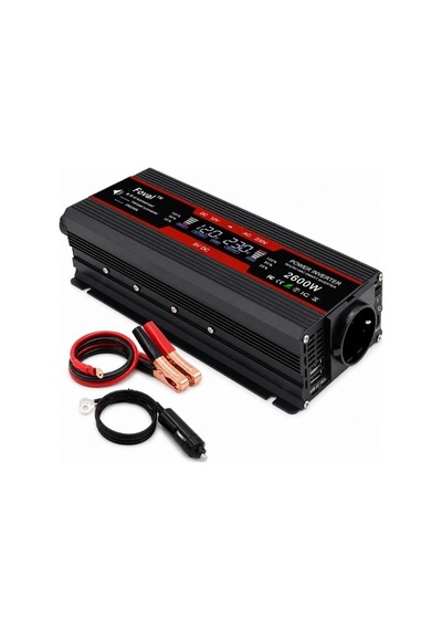 Foval 2600w 12v 230v Ekranlı İnverter Taşınabilir Voltaj Dönüştürücü