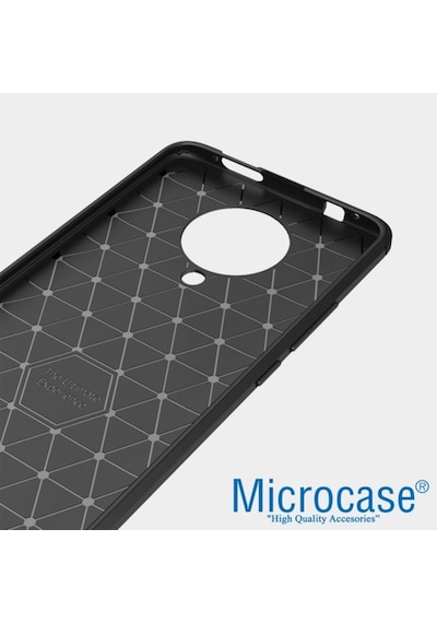 Xiaomi Redmi K30 Pro Brushed Carbon Fiber Silikon Kilif - Siyah 439359434