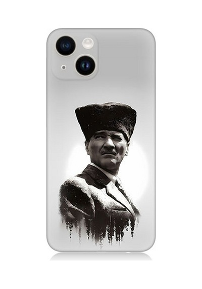Apple Uyumlu iPhone 13 Silikon Kılıf Mustafa Kemal Atatürk
