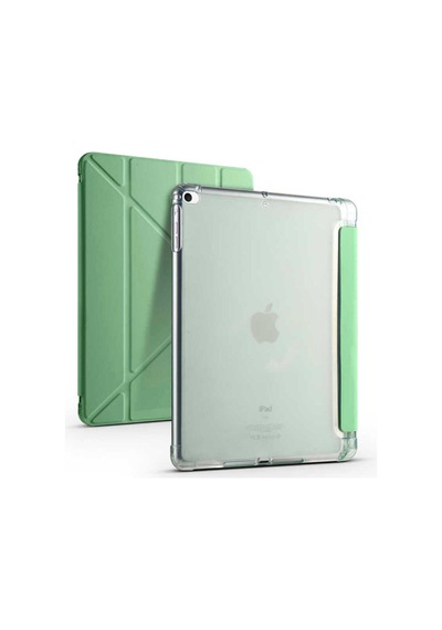 Apple İpad 9.7 2017 5.nesil Uyumlu Kalem Bölmeli Katlanabilir Kılıf Kapaklı Kılıf