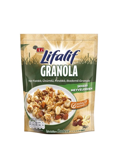 Lifalif Granola Kuruyemişli 200 G - 8 Adet Tarı