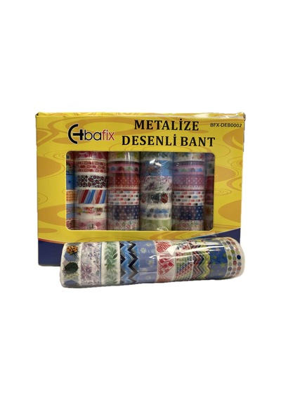 Bafix Desenli Bant Metalize 15 Mm X 5 Mt 60 Lı Bfx-deb0002