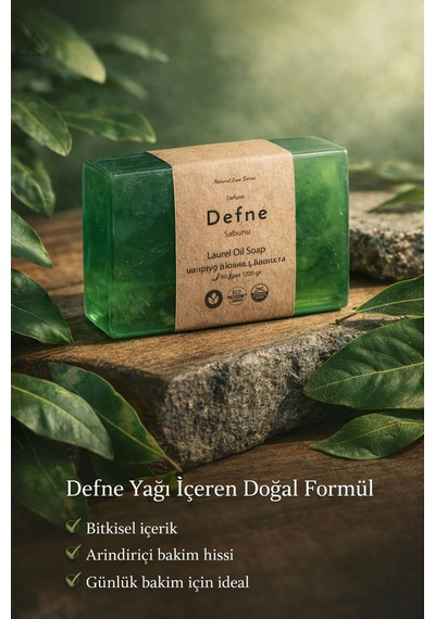 Defne Yağlı Cilt Bakım Sabunu - 120 Gr Defne