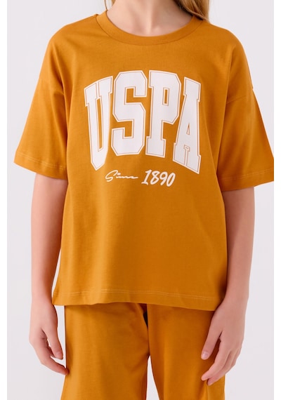 U.S. Polo Assn. Kız Çocuk Sarı Bermuda Takım 5274-43717 Sarı