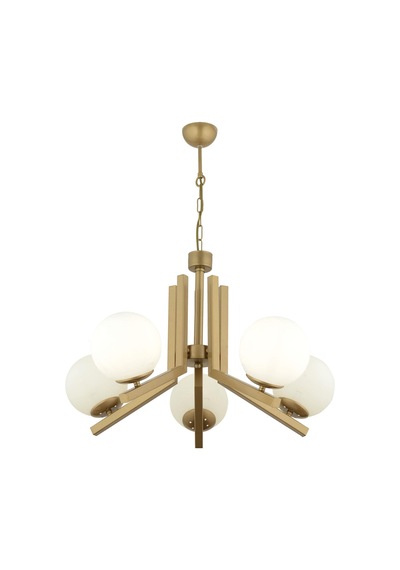 Morgan 5 Lü Komple Eskitme Boyalı Beyaz Camlı Modern Genç Odası Yatak Odası Salon Avize