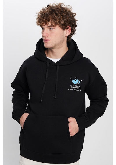 Tudors Unisex Oversize Geniş Kesim Pamuklu Yumuşak Dokulu İçi Polarlı Baskılı Siyah Kapüşonlu Sweatshirt-32508 Siyah Tudors Unisex Oversize Geniş Kesim Pamuklu Yumuşak Dokulu İçi Polarlı Baskılı Siyah Kapüşonlu Sweatshirt-32508 Siyah