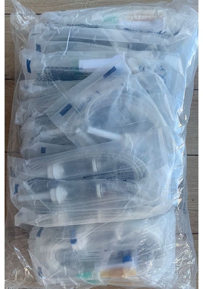 Life Net Medikal Vidalı Serum İnfüzyon Seti Steril Tek Kullanımlık Iv Set 21g 1.5 100 Adet