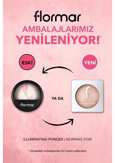Flormar Yoğun Pigmentli Aydınlatıcı (Soğuk Alt Ton) - Illuminating Powder - 001 Morning Star - 8682536053334