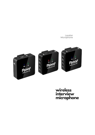 Roof Wıreless Go 2 Intervıew Mikrofon Çift Kişilik Kablosuz Yaka Mikrofonu