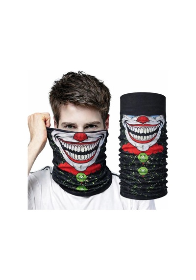 Ers Joker Yüz Baskılı Baf Bandana - Çok Amaçlı Boyunluk Bandana 2 No Çok Renkli
