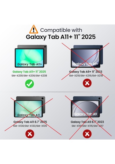 Samsung Galaxy Tab A11+ Plus 11 İnç Sm-x230 Uyumlu Köşe Korumalı Şeffaf Esnek Antishock Kılıf Arka Kapak