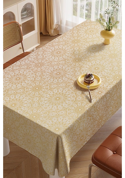 Sarı Ramazan Temalı Masa Örtüsü Sarı