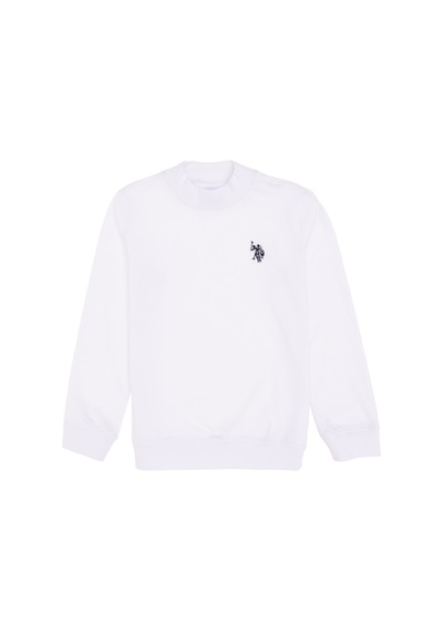U.S. Polo Assn. Erkek Çocuk Beyaz Basic Bisiklet Yaka Sweatshirt 50297435-VR013 U.S. Polo Assn. Erkek Çocuk Beyaz Basic Bisiklet Yaka Sweatshirt 50297435-VR013