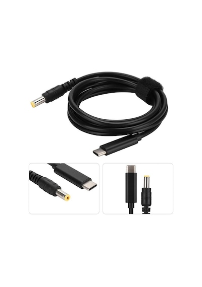 Wozlo Usb 3 1 Type C To 5 5x2 5/2 1mm Çevrici Şarj Kablosu