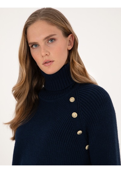 Pierre Cardin Kadın Lacivert Kazak /triko 50310923-vr033 Lacivert
