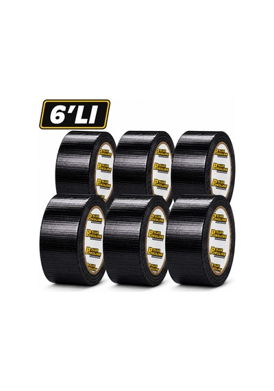 Pro Plus Siyah Tamir Bandı 48 Mm X 10 Metre Güçlü Yapışkanlı Dayanıklı Onarım Bandı Diğer