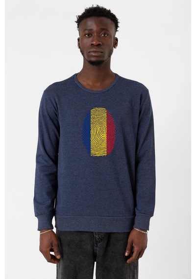 Romania Fingerprint İndigo Erkek 2ip Sweatshirt İndigo