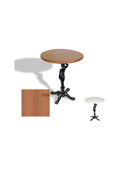 Çipa 1003 Döküm Ayak Yuvarlak Masa Çap 60cm - Werzalit, Wermodin Ve Allzalit Tabla - Koyu Ahşap Çok Renkli Çipa 1003 Döküm Ayak Yuvarlak Masa Çap 60cm - Werzalit, Wermodin Ve Allzalit Tabla - Koyu Ahşap Çok Renkli