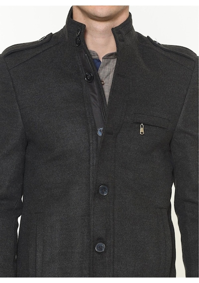 Plt8378 Dewberry Erkek Palto-antrasit Antrasit