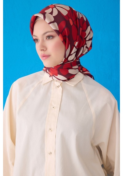 Belli Twill İpek Eşarp 4116-39 Çok Renkli