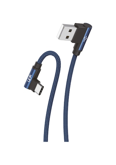 Linktech K594 Safe TYPE-C USB 90 Derece Şarj Kablosu Beyaz
