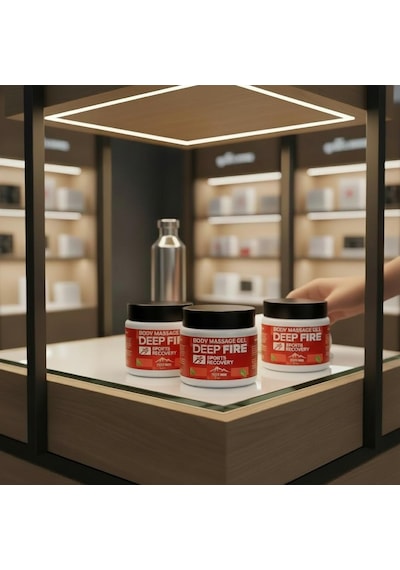 Deep Fıre 3 Kavanoz Vücut Masaj Jeli Sports Recovery Body Massage Gel 3x100 Mg