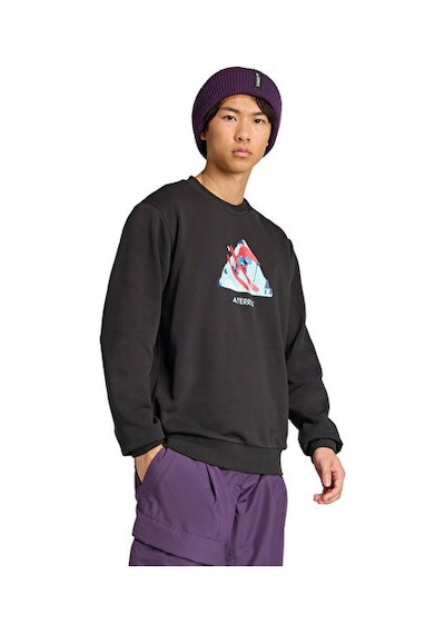 Adidas Snow Crew Unisex Outdoor Sweatshirts Ke2320 Siyah Siyah