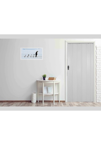 Penguen Akordiyon Kapı Beyaz Renk En 88-102 Cm Arası Boy 220 Cm