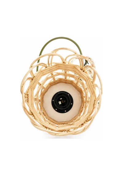 Bambu Bardak Model Sarkıt Avize 16 Cm E27 Duylu Dekoratif Bambu Avize Ahşap