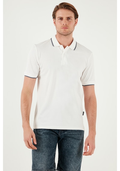 Buratti Pamuklu Regular Fit Erkek Polo Yaka T Shirt 5902063 Beyaz