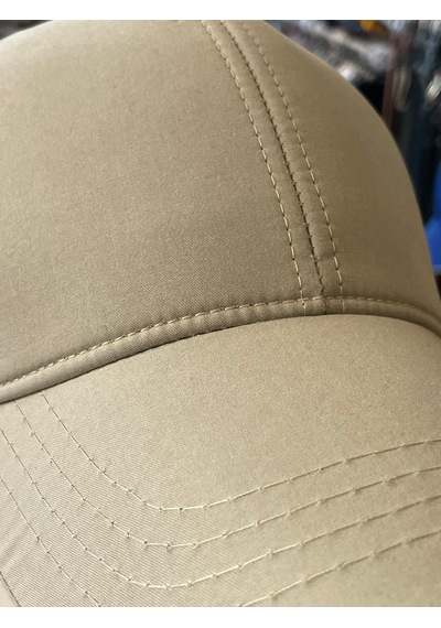 Hamze Düz Basic Mikro Kumaş Bej Renk Cap Şapka Bej