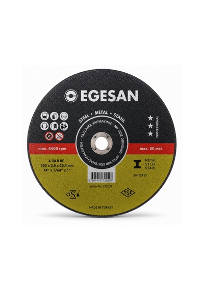 Egesan 350x3.5x25.4 Sabit Tezgah Metal Kesme Taşı