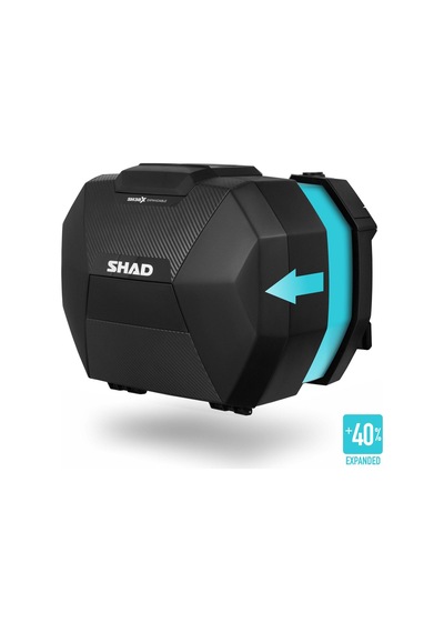 Shad Sh38x Carbon Yan Çanta Set Siyah