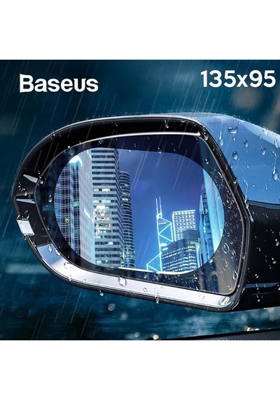 Baseus 135x95 Anti Sis Yağmur Geçirmez Hidrofobik Dikiz Aynası Film 2 Adet