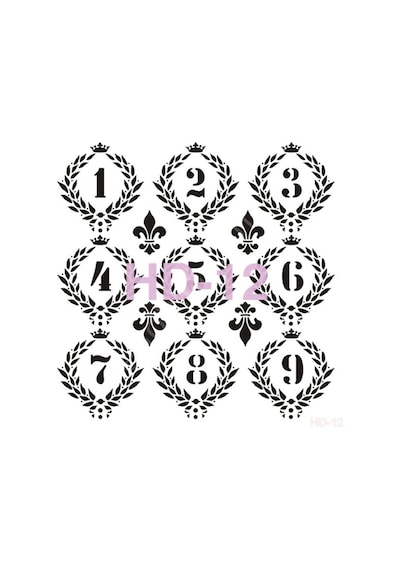 Hd12 Cadence Home Dekor Stencil 45X45