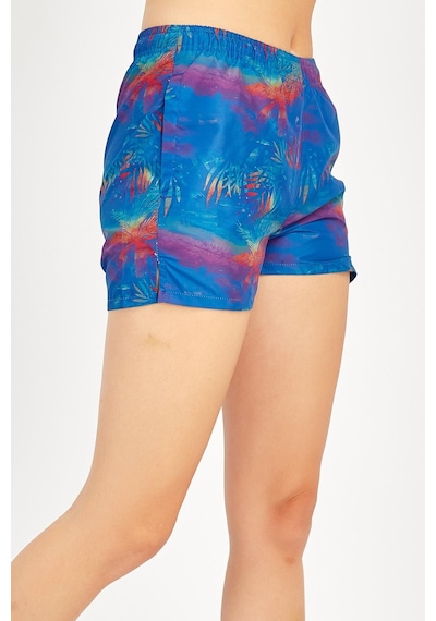 Maraton Sportswear Regular Kadın Basic Saks Şort 19350-saks
