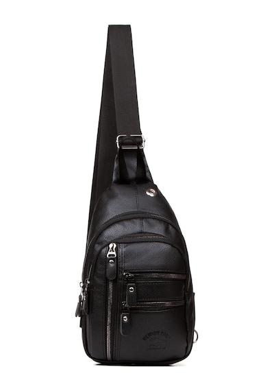 Adelina Bags Unisex Siyah Werner Göğüs Ve Omuz Çantası Çapraz Askılı Body Bag