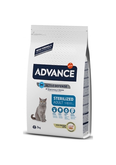 Advance cat Sterılızed Turkey 3 KG