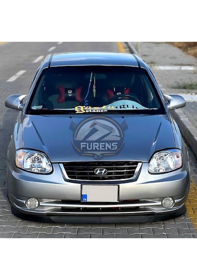 Hyundai Accent Admire 2000-2006 Uyumlu H Lip Esnek Ön Lip 2 Parça Karlık Ön Ek Tampon Altı Dill