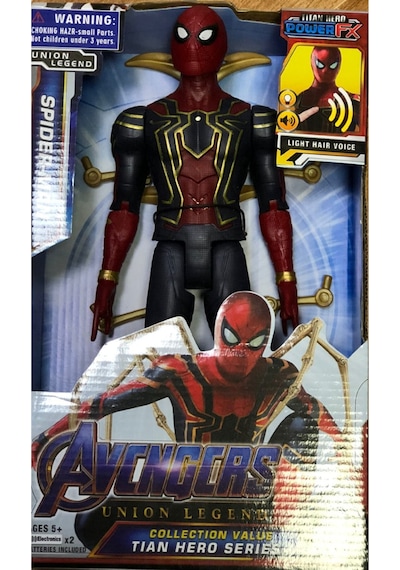 Avengers Enoy Spiderman Örümcek Adam Sesli Işıklı