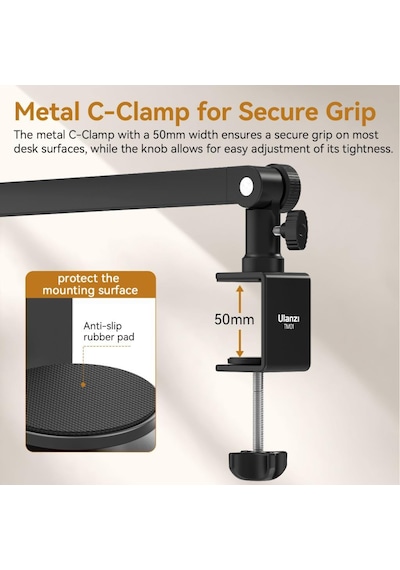 Ulanzi Tm01 Boom Arm Mikrofon Masa Standı T046gba1