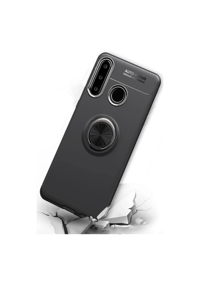 Huawei Y6p Kılıf Range Yüzüklü Silikon - Siyah-mavi 0.2M-Çok Renkli