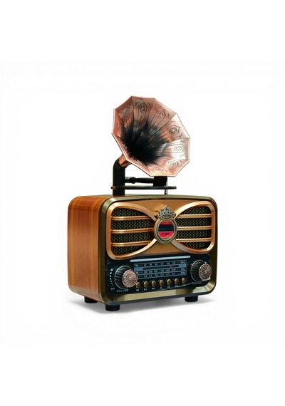 Rt-607 Gramafonlu Trend Nostaljik Radyo,bluetooth Nostalji Radyo