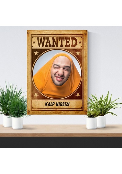 Kişiye Özel Eğlenceli Wanted Poster Aranıyor Tasarım