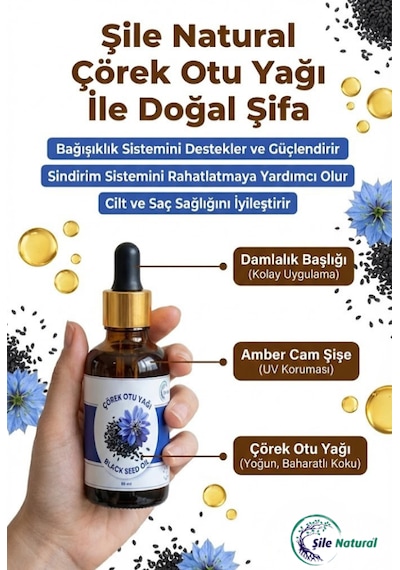 Soğuk Sıkım Çörek Otu Yağı 30 Ml Doğal Ve Saf Yağ Ve Bakım Desteği