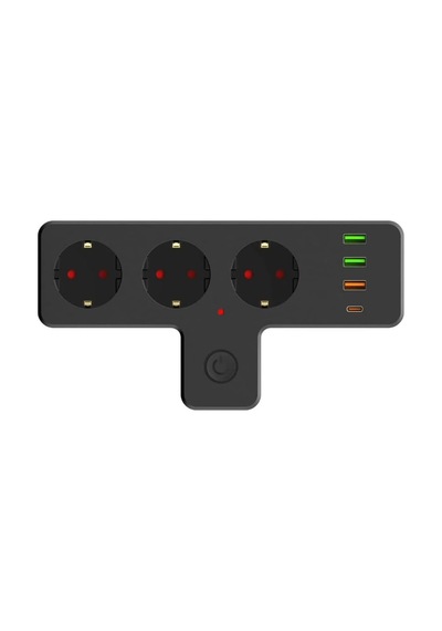 Termal Akım Korumalı Soket Priz Çoğaltıcı Kablosuz Çoklayıcı 2500w 3xusb 2.4a 1xtype-c Diğer