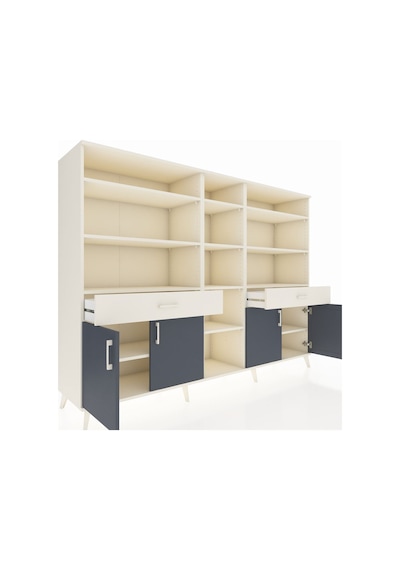 Hyperion Dolap 12 Raflı 2 Çekmeceli 4 Kapaklı 220x44x163 Aytaşı-a Aytaşı-antrasit/aytaşı Hyperion Dolap 12 Raflı 2 Çekmeceli 4 Kapaklı 220x44x163 Aytaşı-a Aytaşı-antrasit/aytaşı