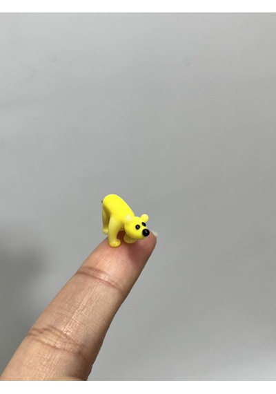 El Yapımı Mini Murano Cam Ayı Biblo A173-06